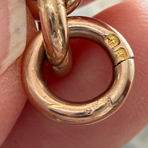 Antique 9ct Rose Gold Albert Watch Chain – Fully Hallmarked – 26g – 15.25” - Picture 5 of 8